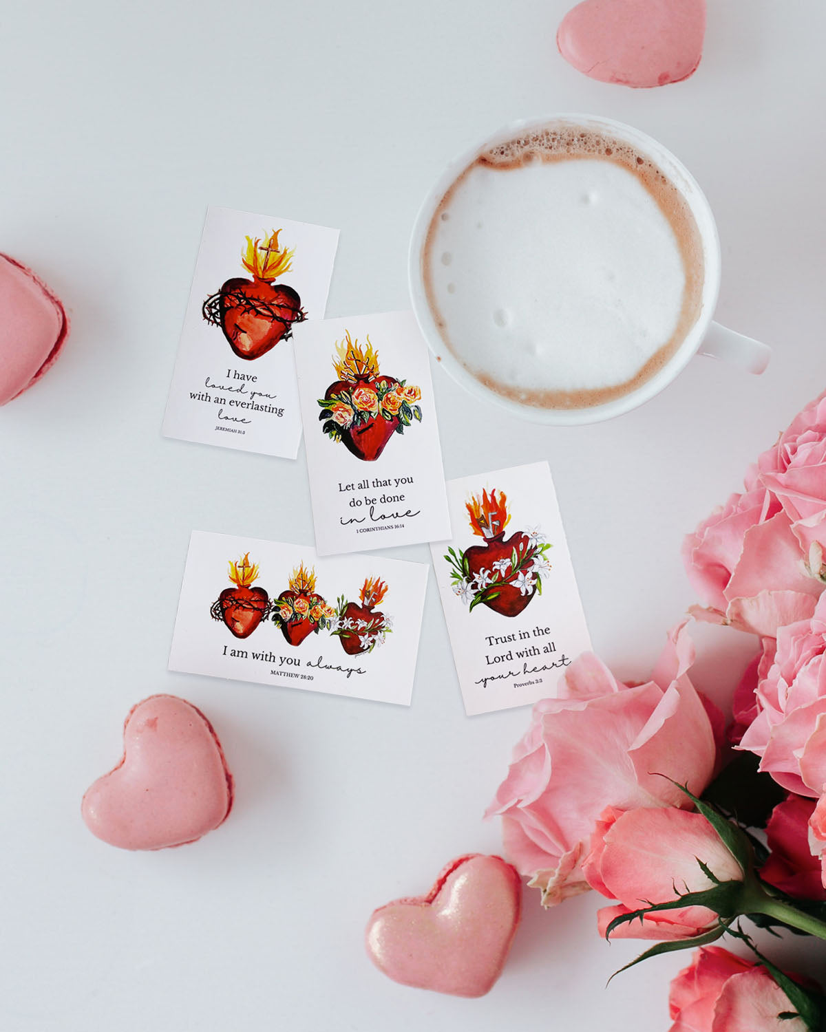 Hearts of the Holy Family Party Favors Digital Download