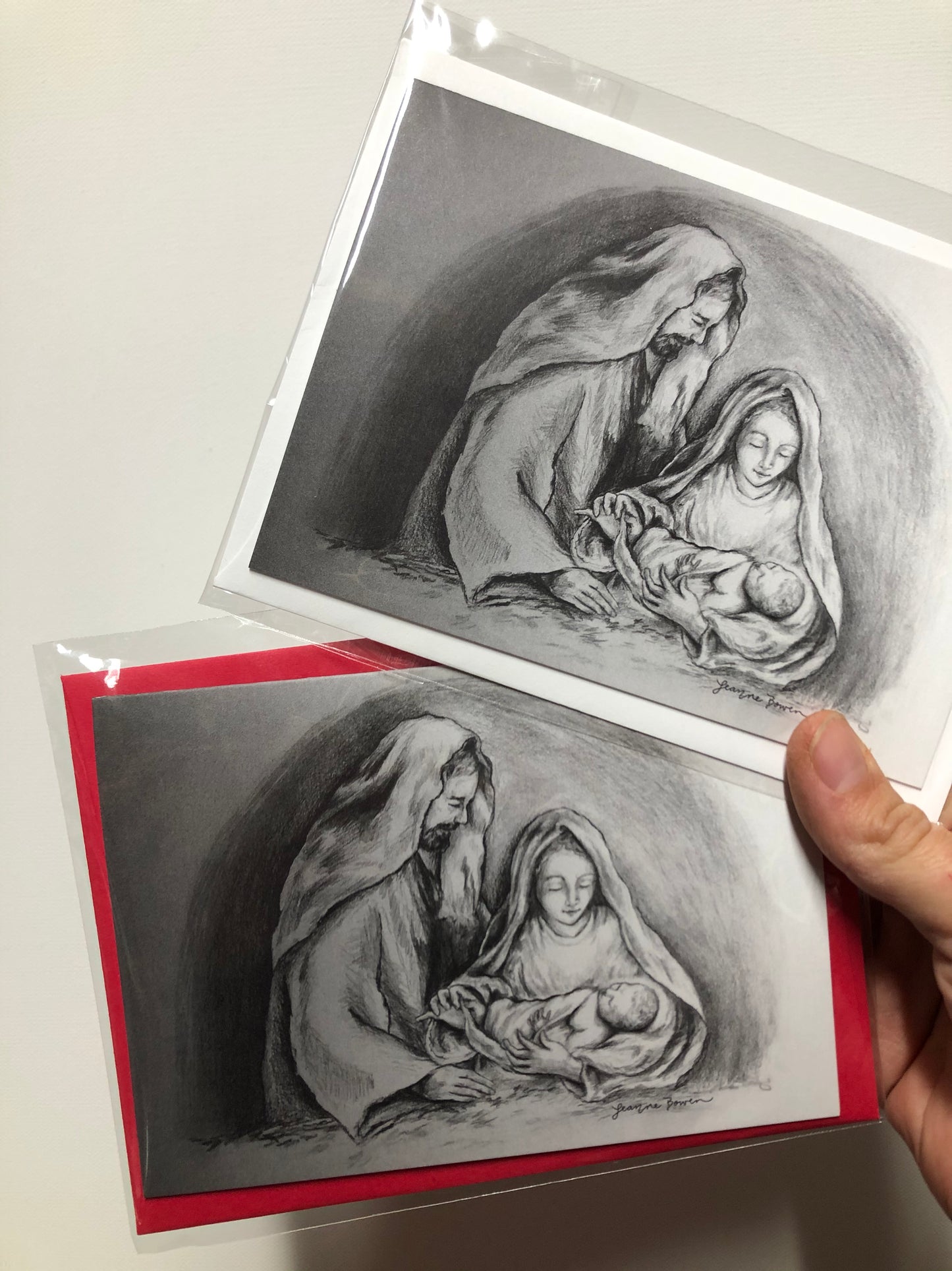 Holy Family Christmas Cards (Red Envelopes)