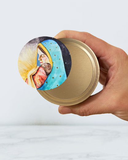 Bundle of Light Candle Tin (Chrism Scented, Gold)