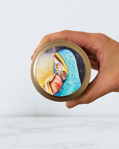 Bundle of Light Candle Tin (Chrism Scented, Gold)