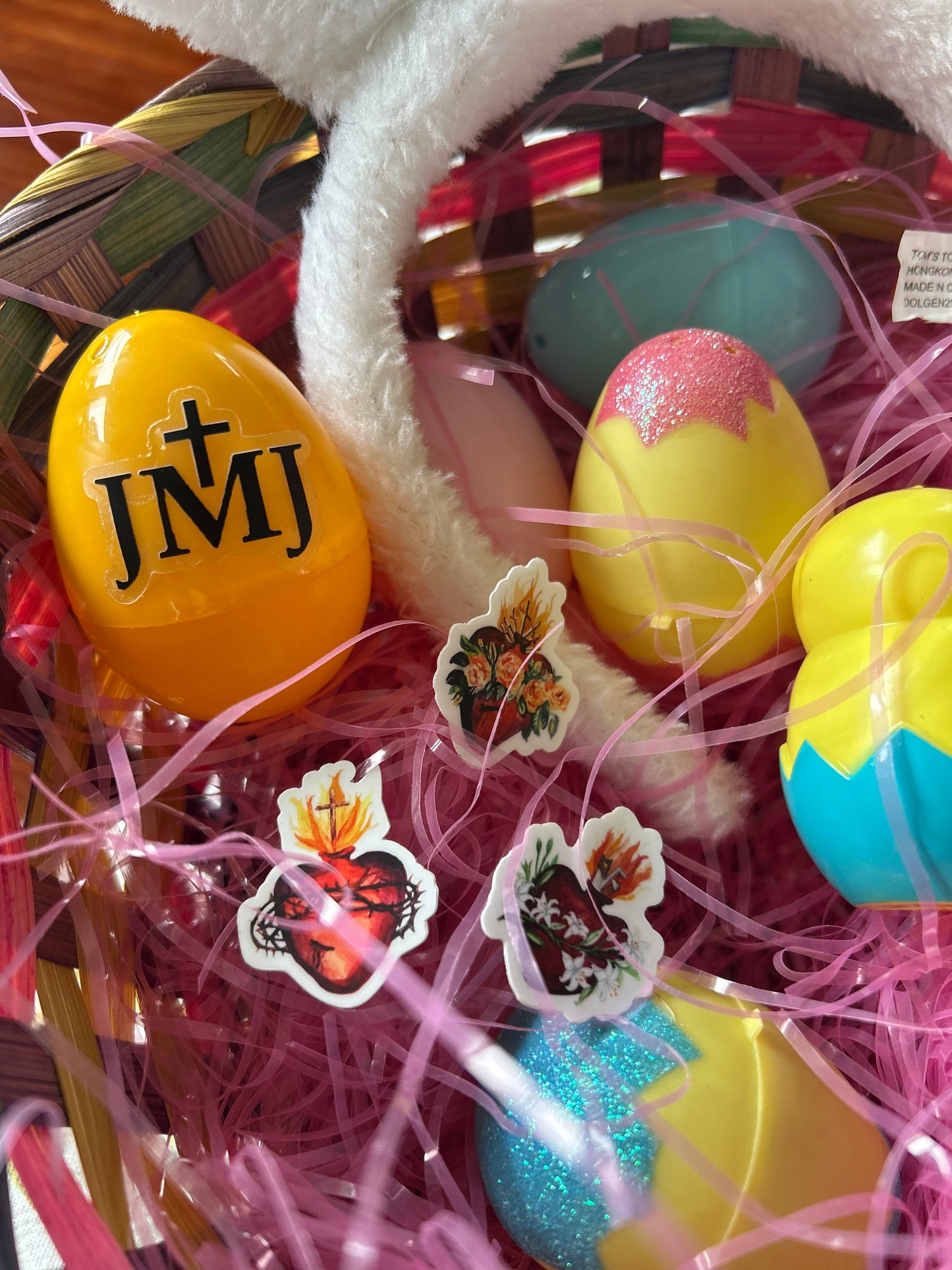 Best Stocking Stuffers- Mini 1" Hearts of the Holy Family Stickers