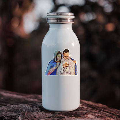 Under Mary's Mantle Vinyl Sticker