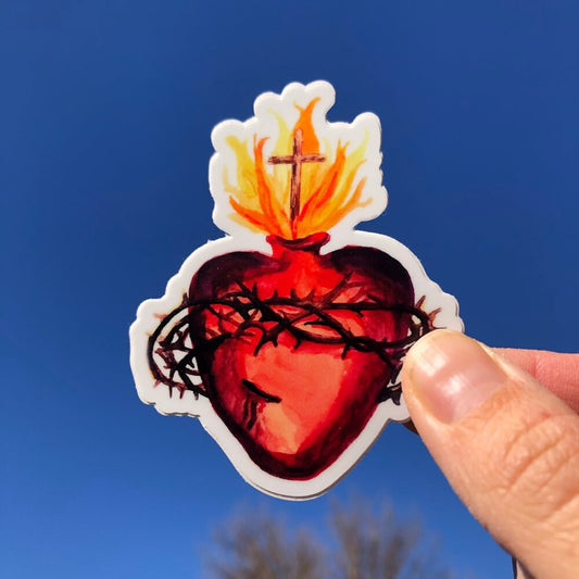 Sacred Heart of Jesus Vinyl Stickers