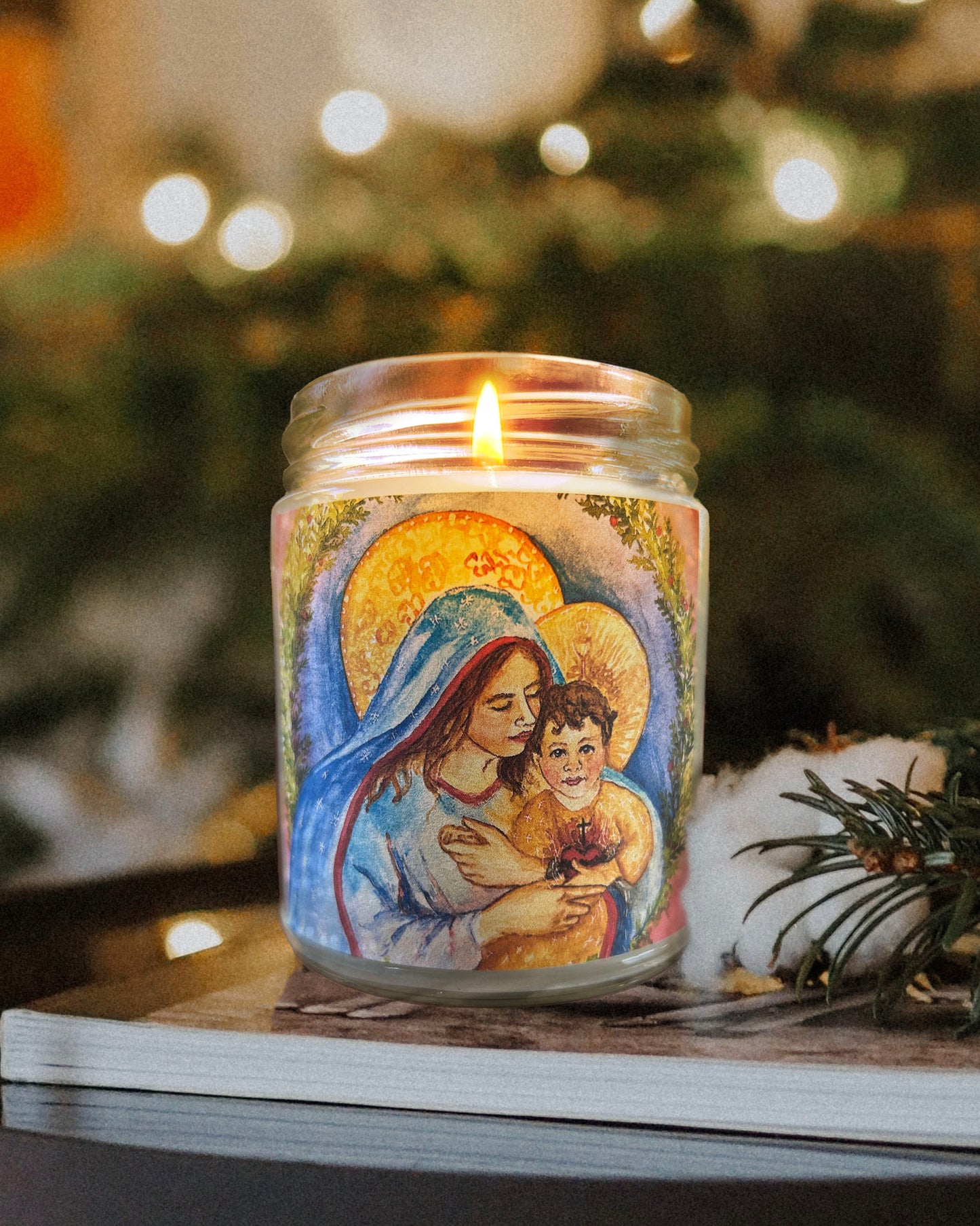 Merciful Love of the Christ Child Candle (Cypress and Bayberry)