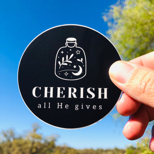 Cherish Vinyl Stickers
