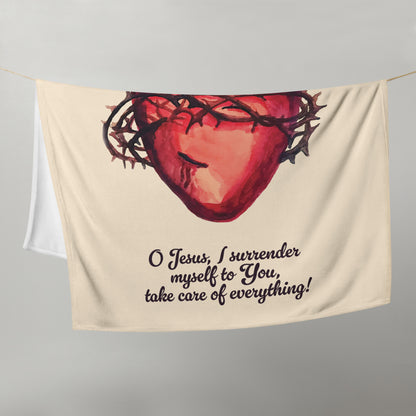Sacred Heart of Jesus Throw Blanket