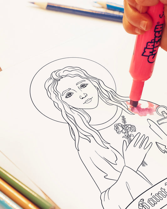 Saint Philomena Coloring Page (Digital Download)