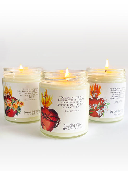 The Three Hearts Candle Collection