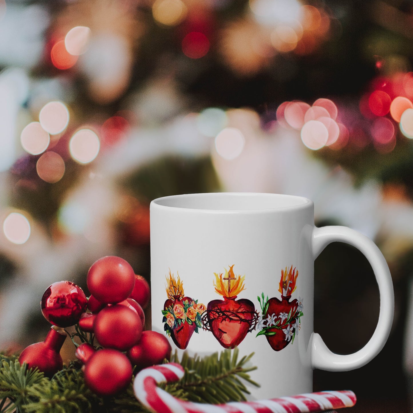 Hearts of the Holy Family JMJ Mug